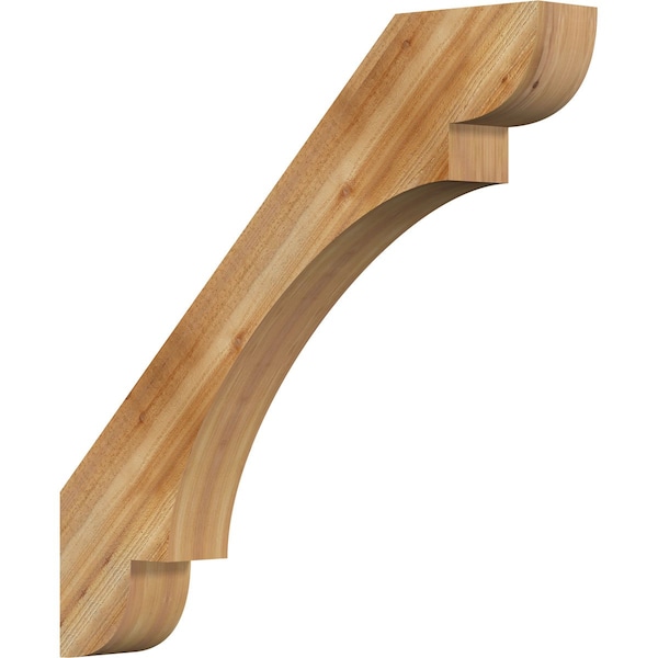Ekena Millwork 6"W x 44"D x 44"H Olympic Rough Sawn Knee Brace, Western Red Cedar BRC06X44X44OLY00RWR - main